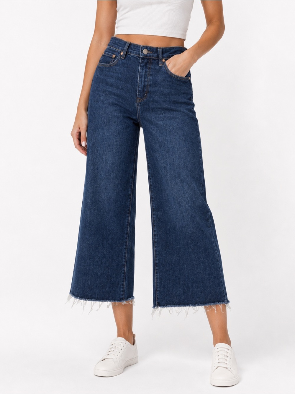 Liverpool Wide Leg Crop Jeans 6/28